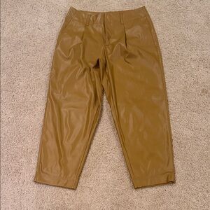 a new day Faux Leather Chinos in Camel Brown